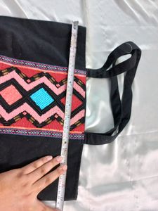 Black bag with beaded work