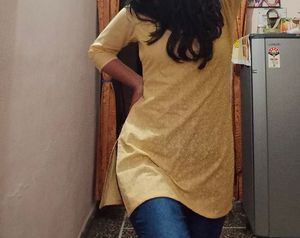 Yellow chikankari Kurta