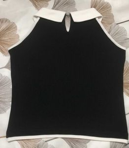 Black And White Top 🖤>>>