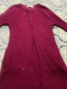 Sparkly Knit Button-Up Sweater