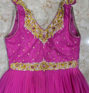 Elegant Pink Ethnic Gown