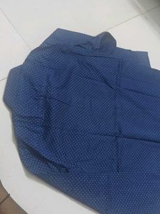 Men's Blue Printed Shirt