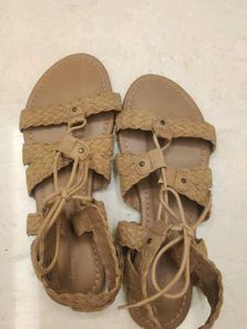 Woven Gladiator Sandals