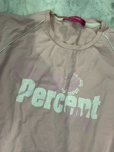 Cute Pink Graphic Fitted Tee