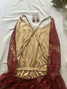 Stunning Red Lace Romper