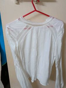 Elegant White Button-Down Shirt