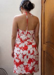 Ajio tie up beach dress