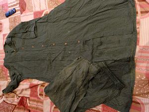 pure cotton Ethnic Striped Kurta Set