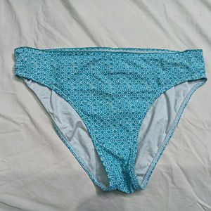 ❤️‍🔥 Teal Geometric Print Bikini Bottom