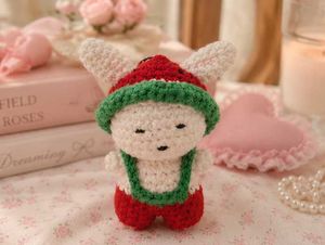 Cute Crochet Bunny Keychain