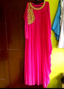 Pink Embellished Maxi Dress