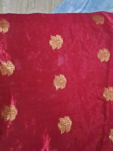 Red Banarasi Silk dupatta