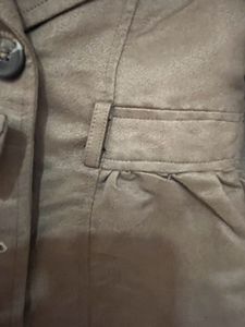 YK Suede Jacket 4-5yrs In Olive /khakhi Color
