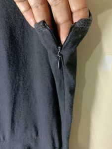 black  Sleeveless Anarkali Gown