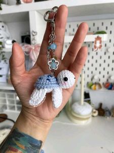 Crochet Turtle Keychain🐢