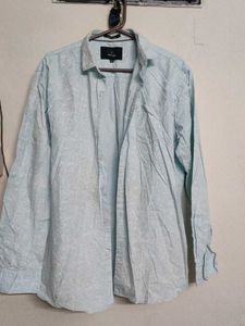 Light Blue Printed Casual Shirt