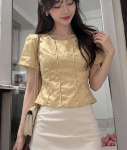 Satin Golden corset top
