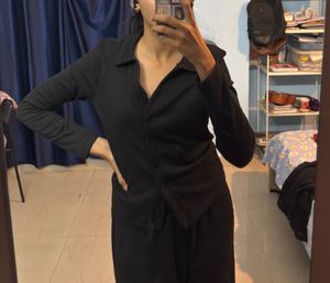 ribbed cardigan