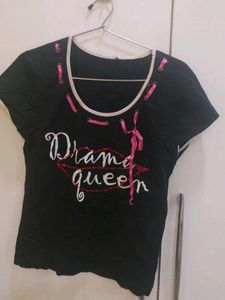 Drama Queen Black T-Shirt