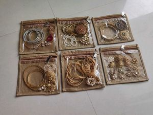 6 combo jewellery pouch