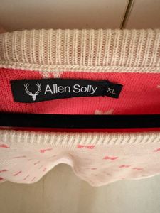Pink Bow Print Sweater