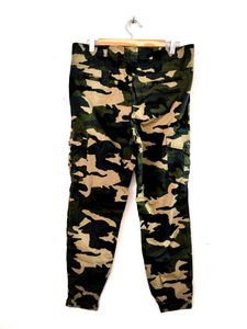 Olive Camouflage Printed Cargo Pant ( Men)