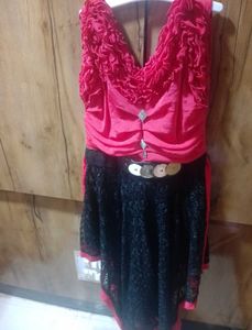Girls Red &amp; Black Western 👗