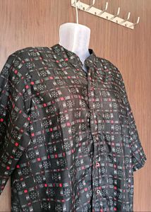 Patterned Short Sleeve Tunic