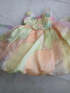 Beautiful Pastel Party Dress.no less plz only 1 ti