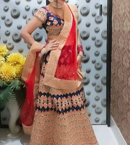 Blue Bridal Lehnga