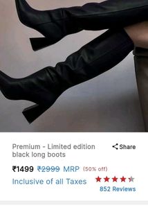 Chic Black Patent Knee-High Boots