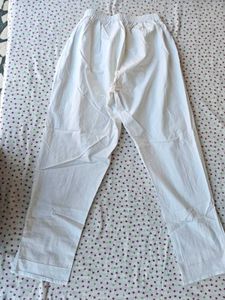 Comfortable White cotton Pants