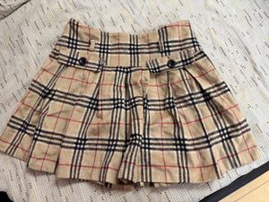 Beige Plaid Mini Skirt | Checkered Aesthetic Skir