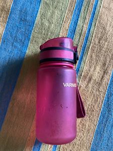 Pink Water Bottle with Strap