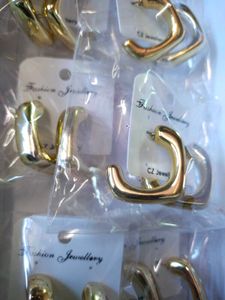 Chunky Gold Hoop Earrings Set