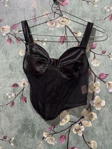 Satin Bustier Top