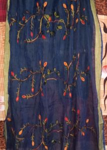 Beautiful Navy Blue Coloured Duppata