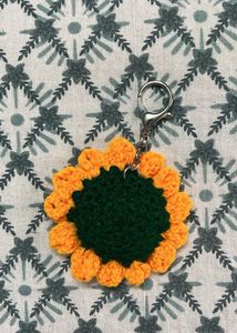 Crochet Sunflower keychain