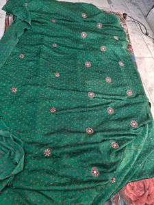 Stunning Green Silk Saree