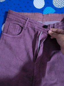 women's Brownish Maroon Wide Jeans