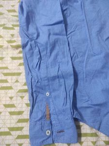 Basics Brand Small Size Blue Casual Shirt