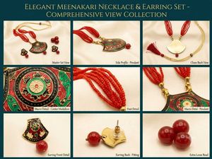 Elegant Meenakari Necklace & Earring Set