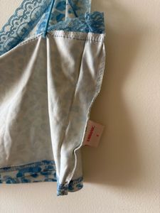 Blue Leopard Print Camisole Top