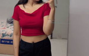 Red Off Shoulder Top