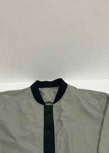 Embroidered Olive Green Jacket oversized