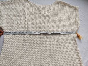 Cream Knit Top