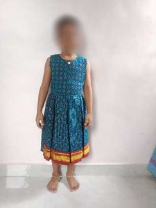 Girls Blue Ethnic Dress