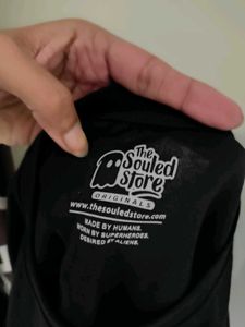 The Souled Store Black Tshirt