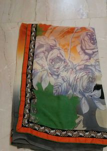 Abstract Print Saree