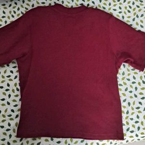 Maroon Basic T-Shirt